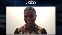 Samantha Walkes talks about starring with Aldis Hodge in 'Cross' - Interview Video