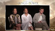 'The Lord of the Rings: The Rings of Power' stars Sara Zwangobani, Cynthia Addai-Robinson and Robert Aramayo - Interview Video