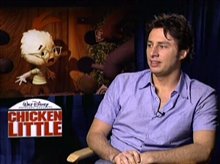 ZACH BRAFF - CHICKEN LITTLE - Interview Video