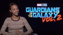 Zoe Saldana Interview - Guardians of the Galaxy Vol. 2 Video